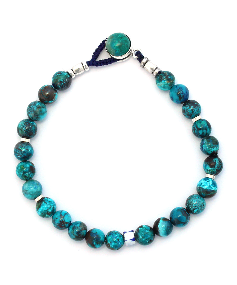 circle8 bracelet / chrysocolla × chrysocolla