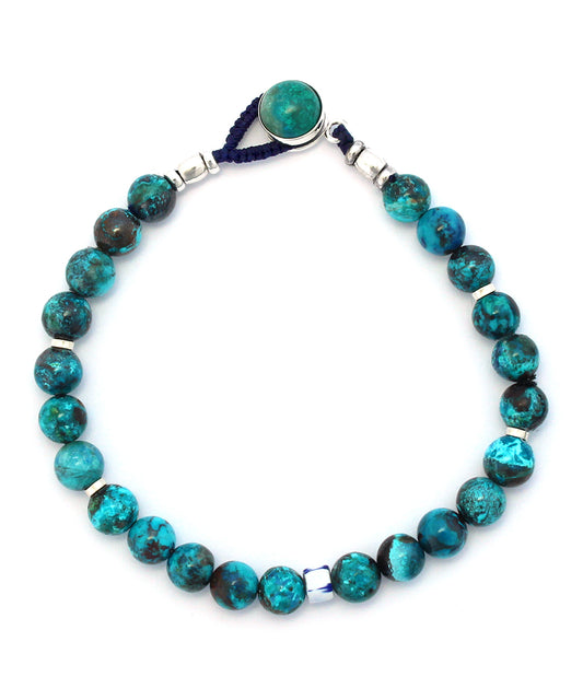 circle8 bracelet / chrysocolla × chrysocolla