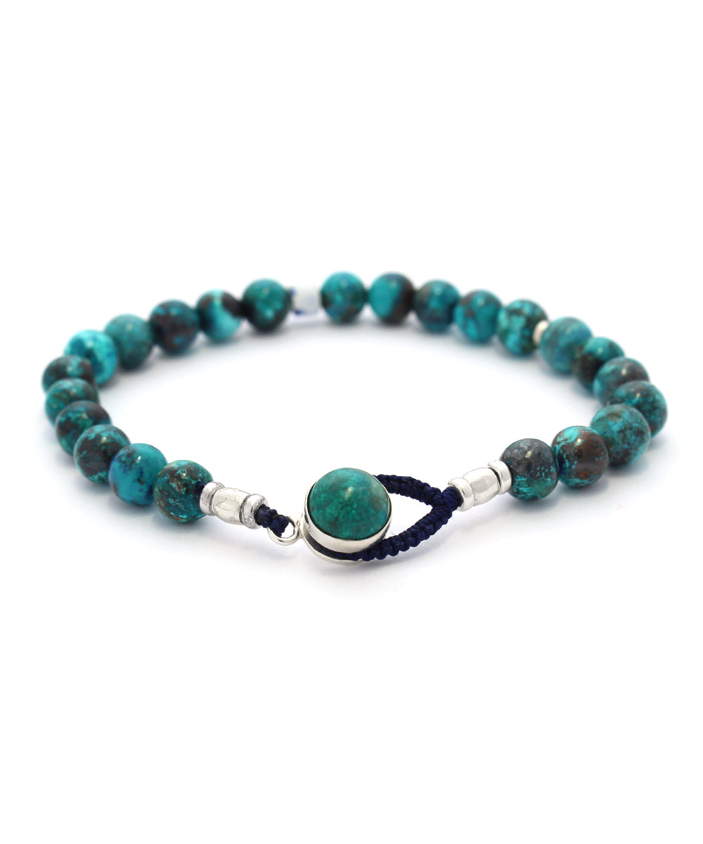 circle8 bracelet / chrysocolla × chrysocolla