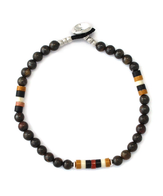 4mm stone bracelet / bronzite