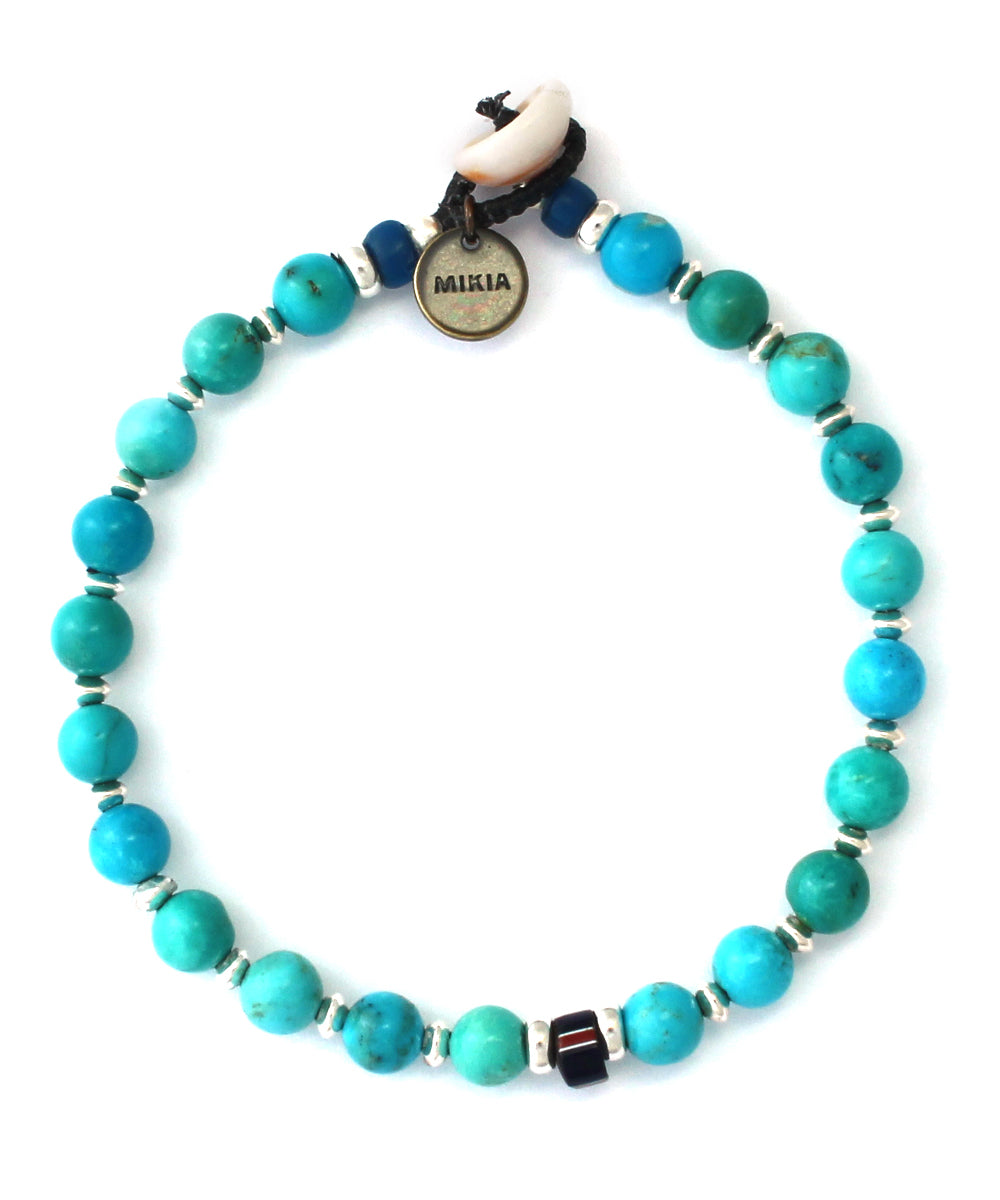 6mm stone bracelet / turquoise