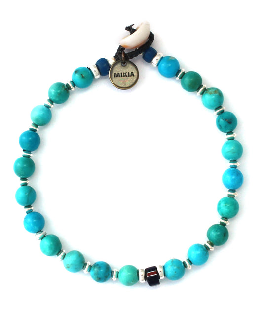 6mm stone bracelet / turquoise