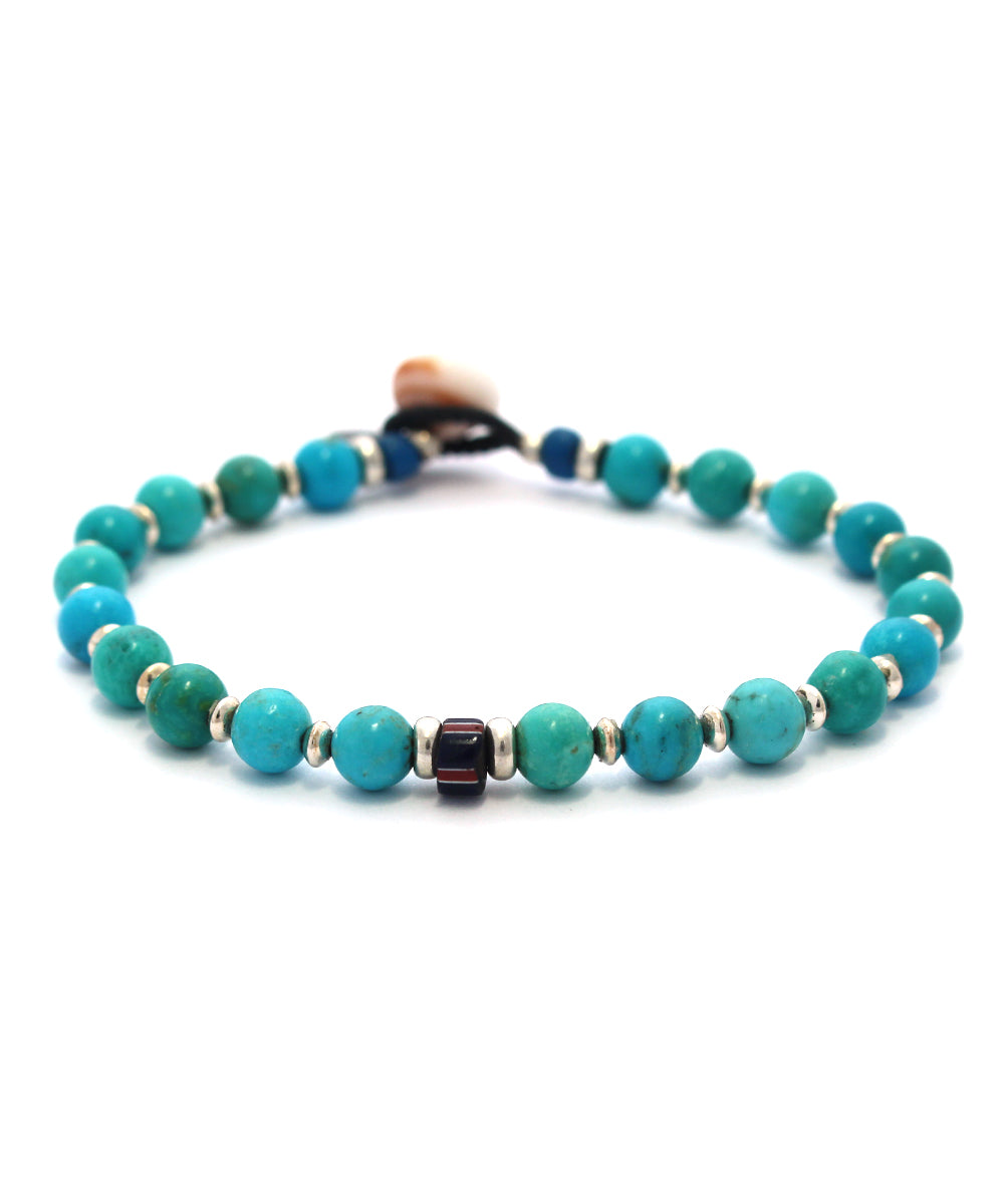 6mm stone bracelet / turquoise