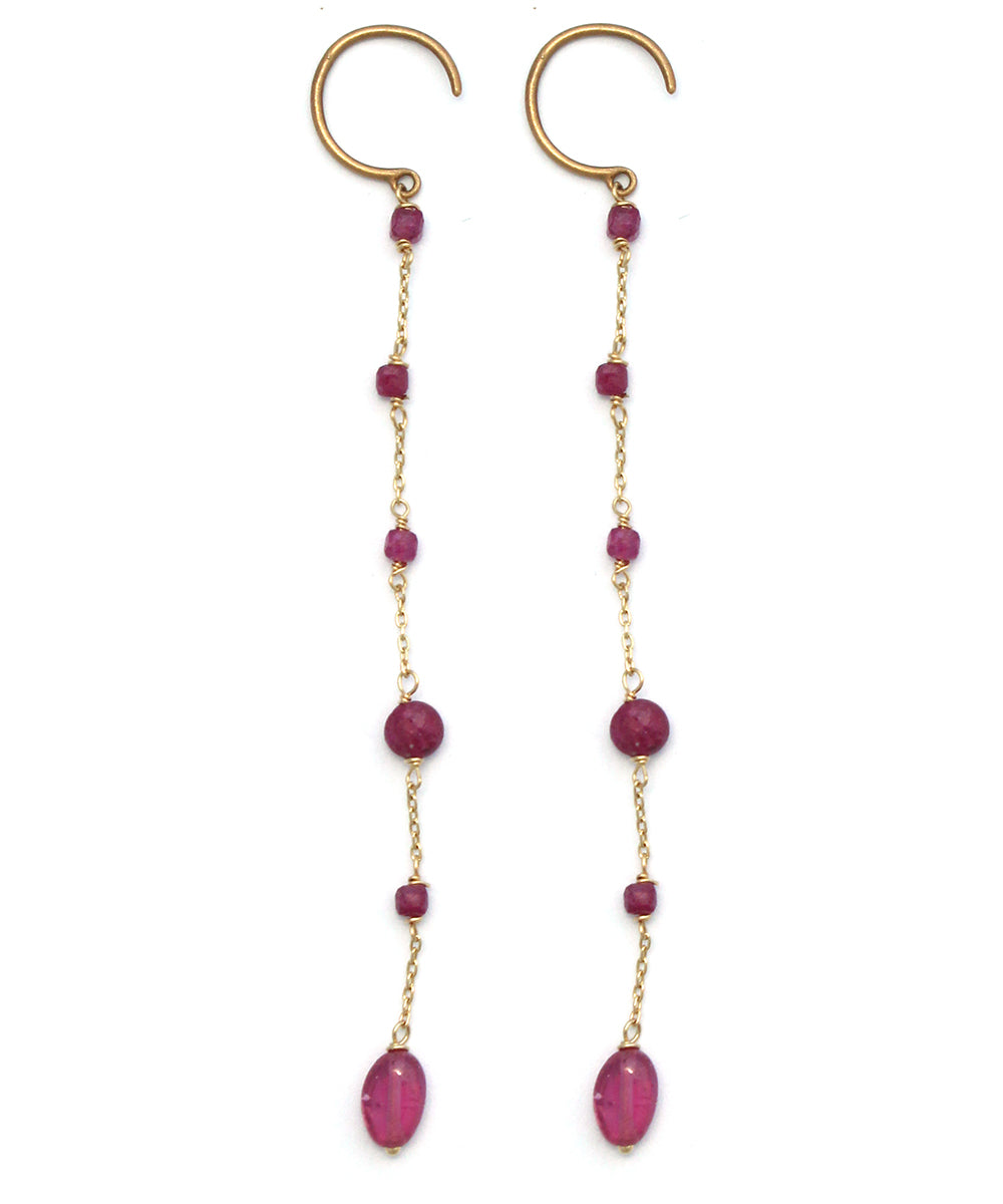 k10 earring / ruby x ruby