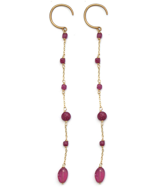 k10 earring / ruby x ruby