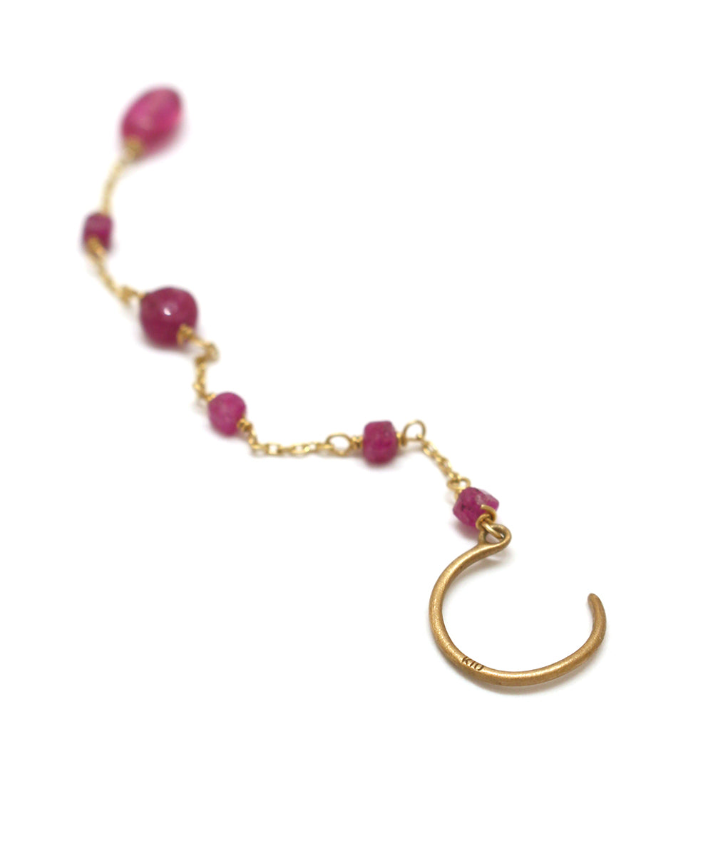 k10 earring / ruby x ruby
