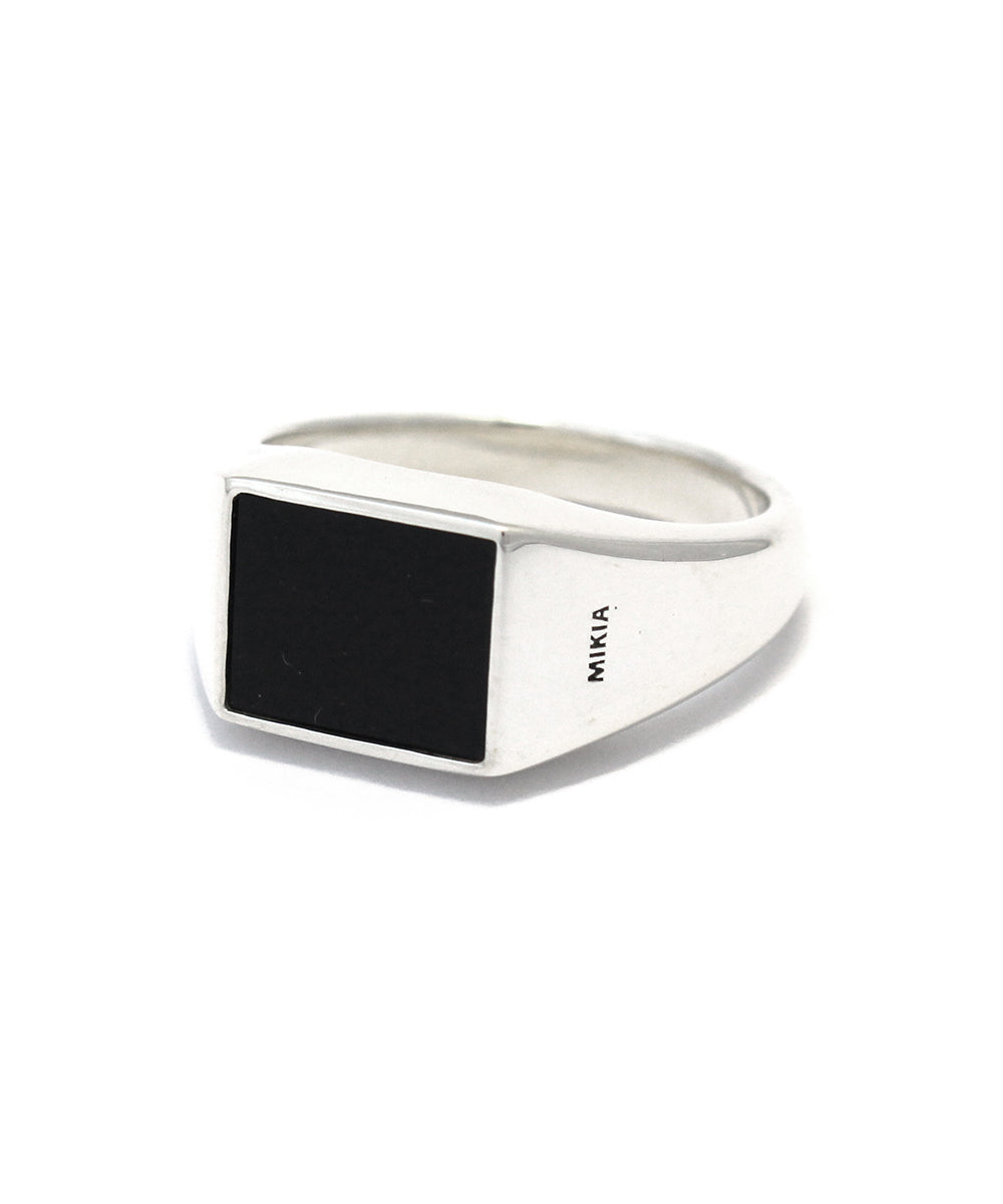 Rectangle ring sv925 / onyx