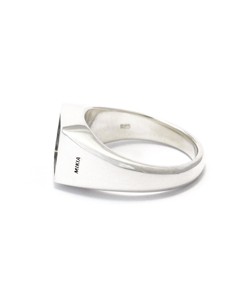 Rectangle ring sv925 / onyx