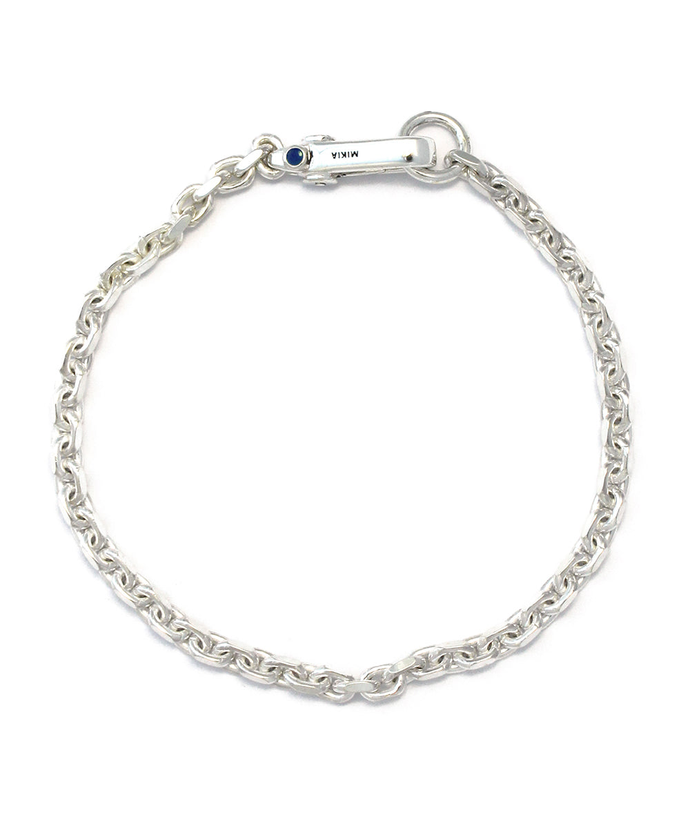 chain bracelet / sv925 sapphire