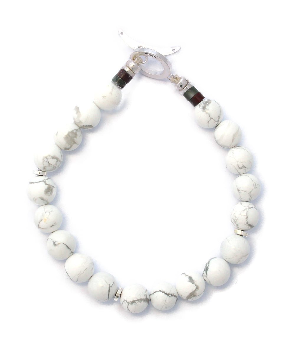 8mm stone bracelet / howlite