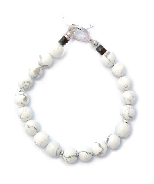 8mm stone bracelet / Howlite