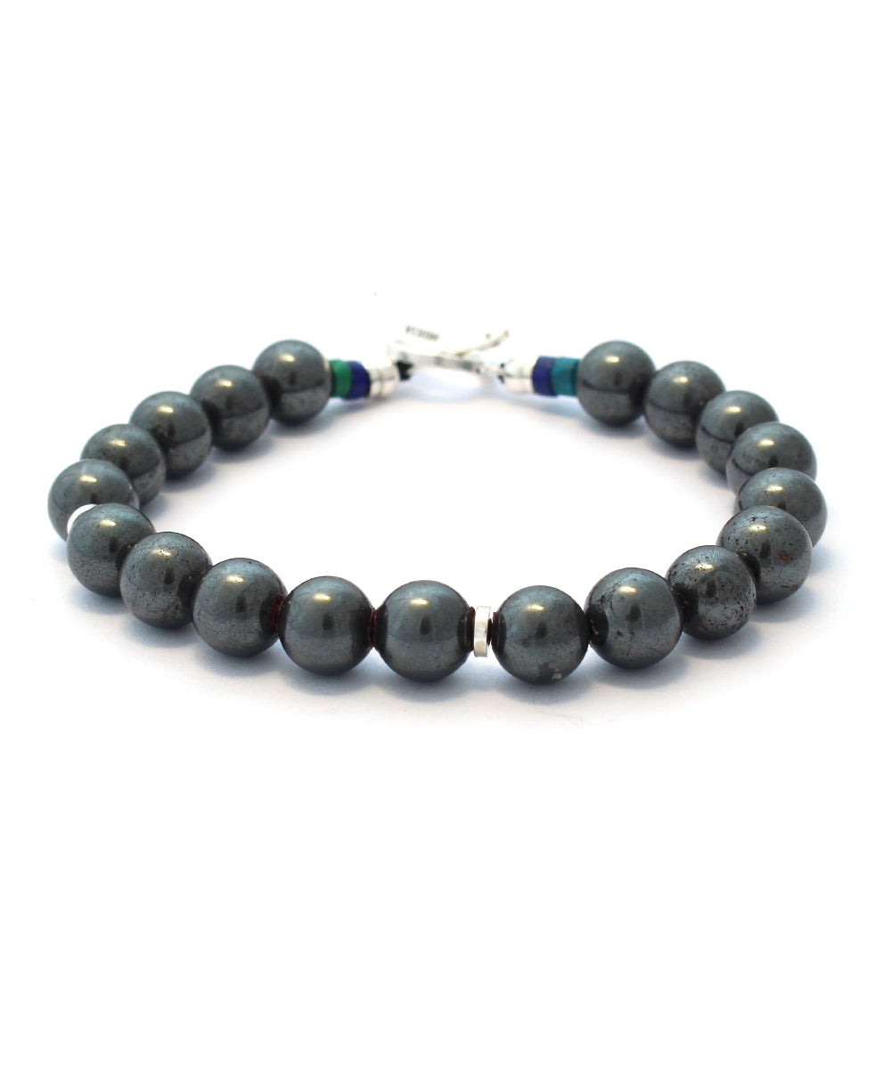 8mm stone bracelet / natural hematite