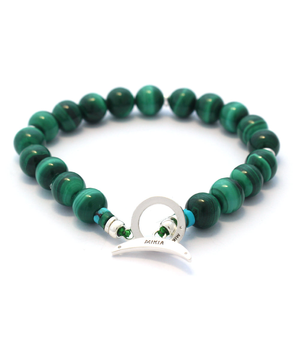 8mm stone bracelet / malachite