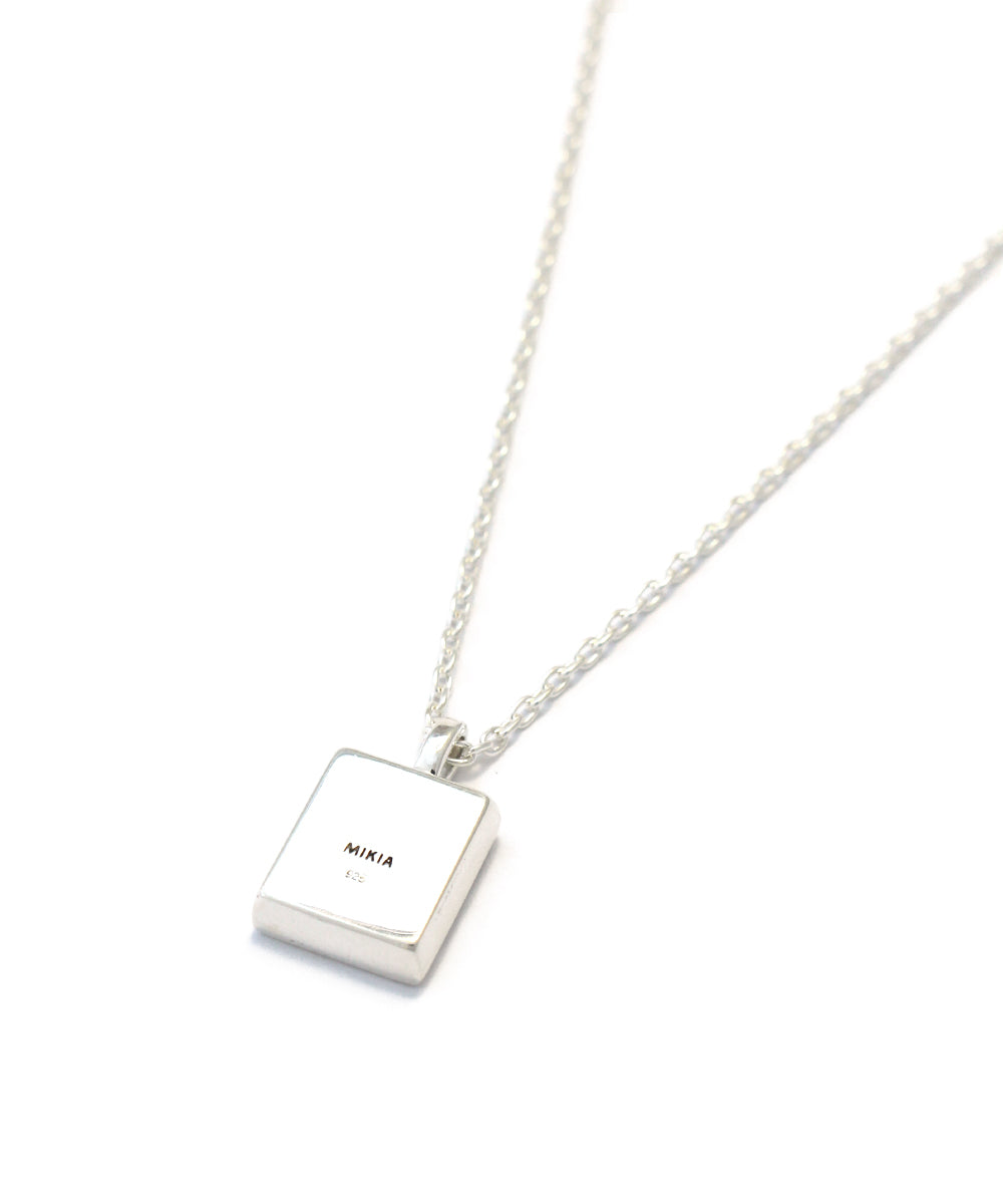 Rectangle necklace sv925 / onyx