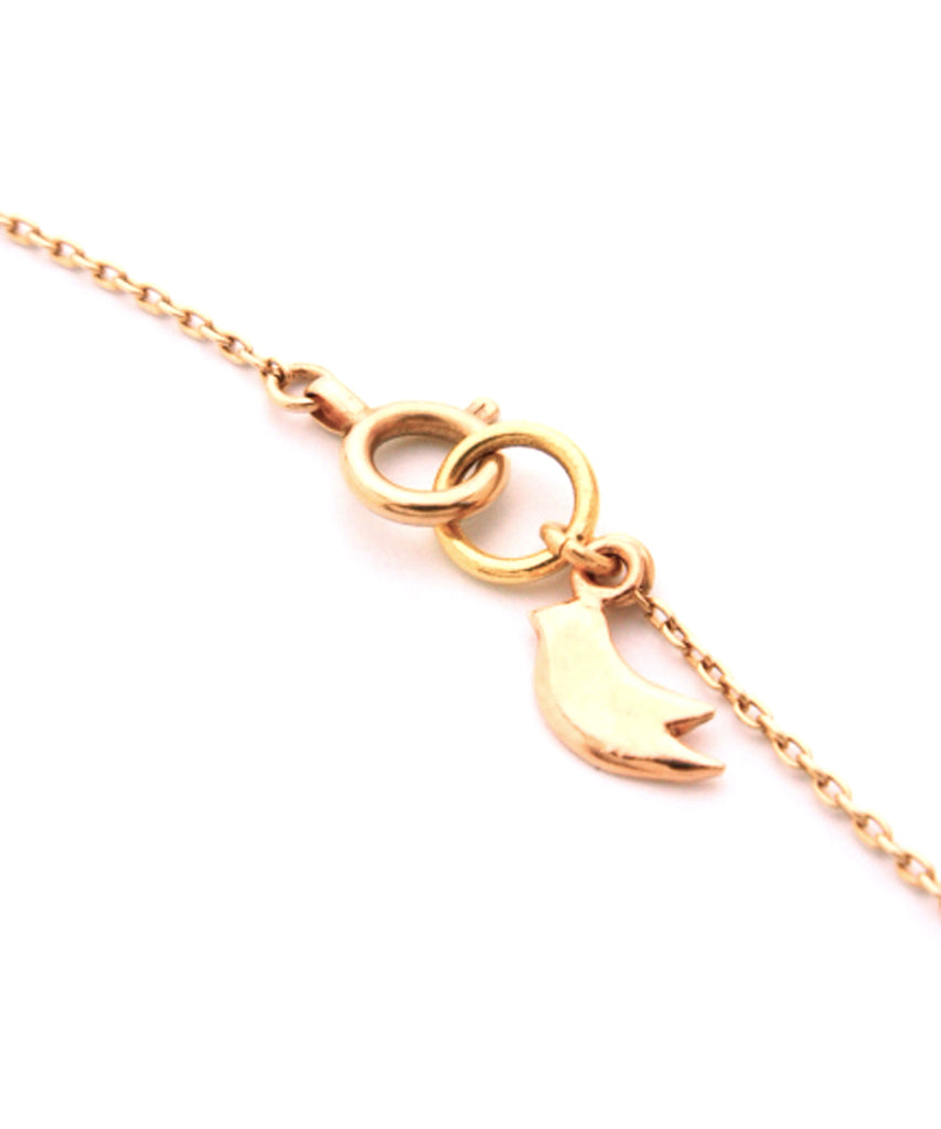 k10 gold heart necklace