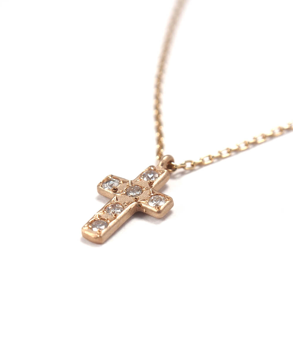 k10 diamond cross necklace