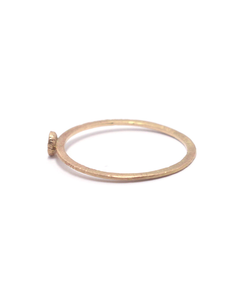 k14 brown diamond ring