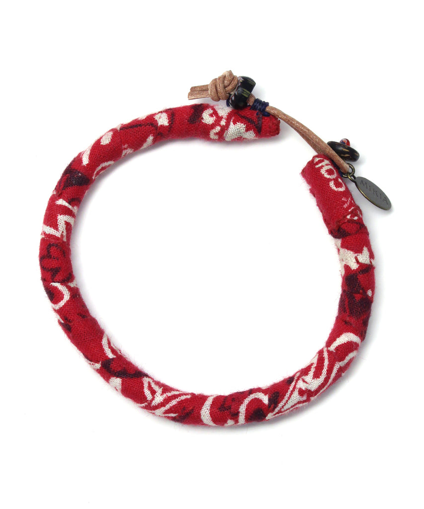 bandana bracelet / red