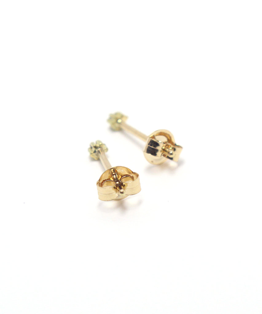 k18 black diamond snow flower pierce