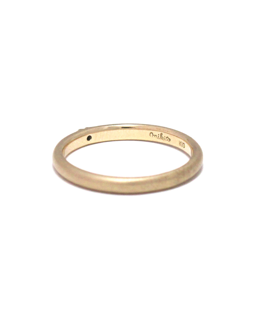 k10 gold / blue diamond ring