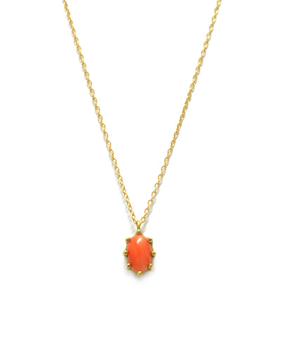 luminis necklace / k18 coral