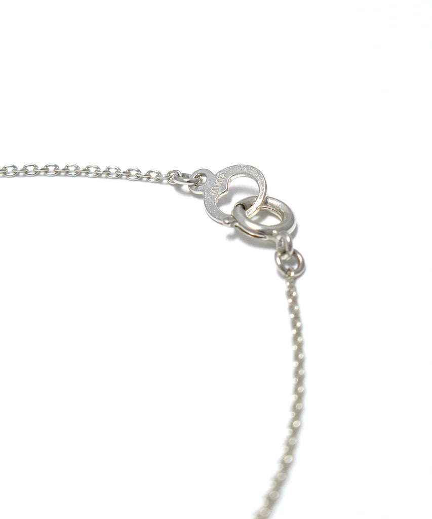 silver / freshwater pearl snake necklace