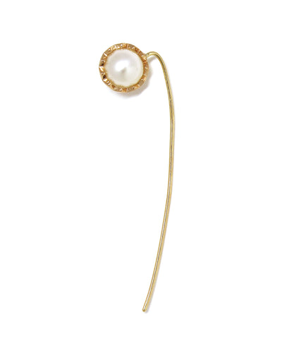 pearl snake earring / k10