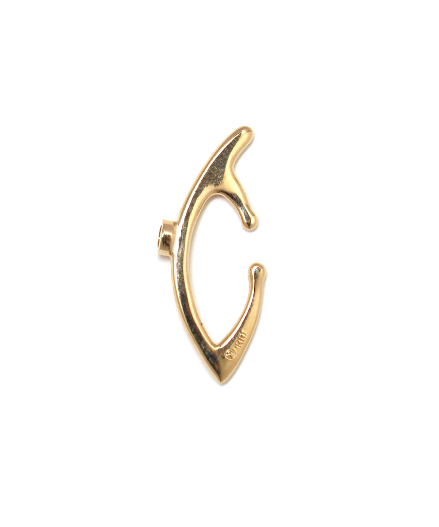 meteor ear cuff long / k10 diamond