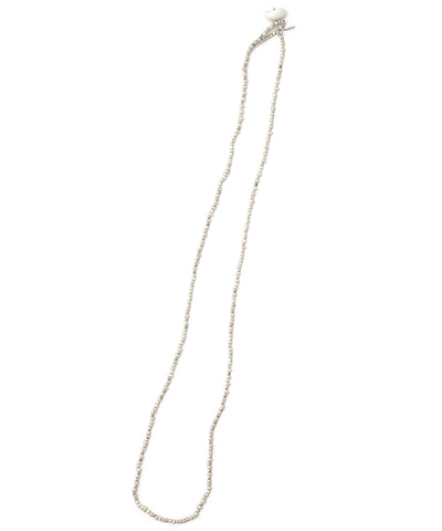 karen silver pearl necklace / silver