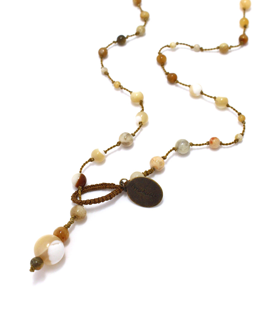AIYANA poppy jasper necklace
