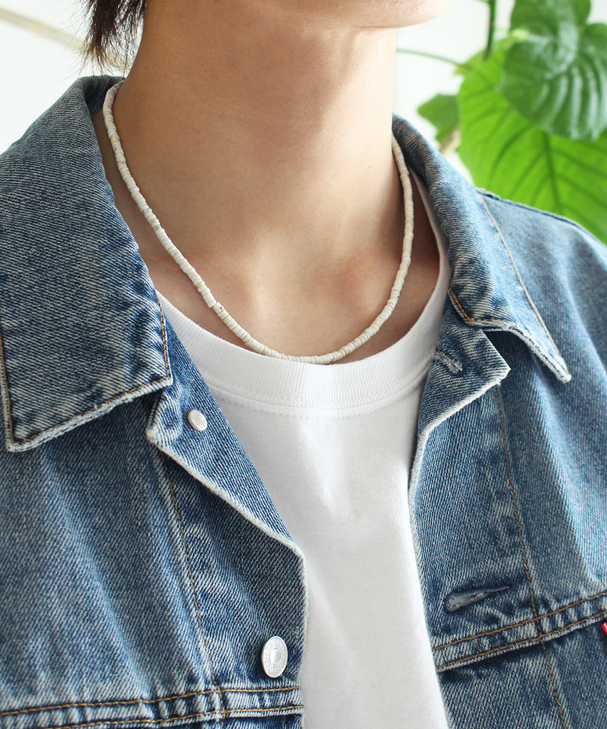 Heishi necklace / magnesite