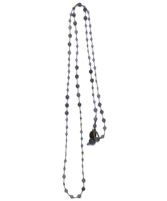 AIYANA long necklace / tanzanite