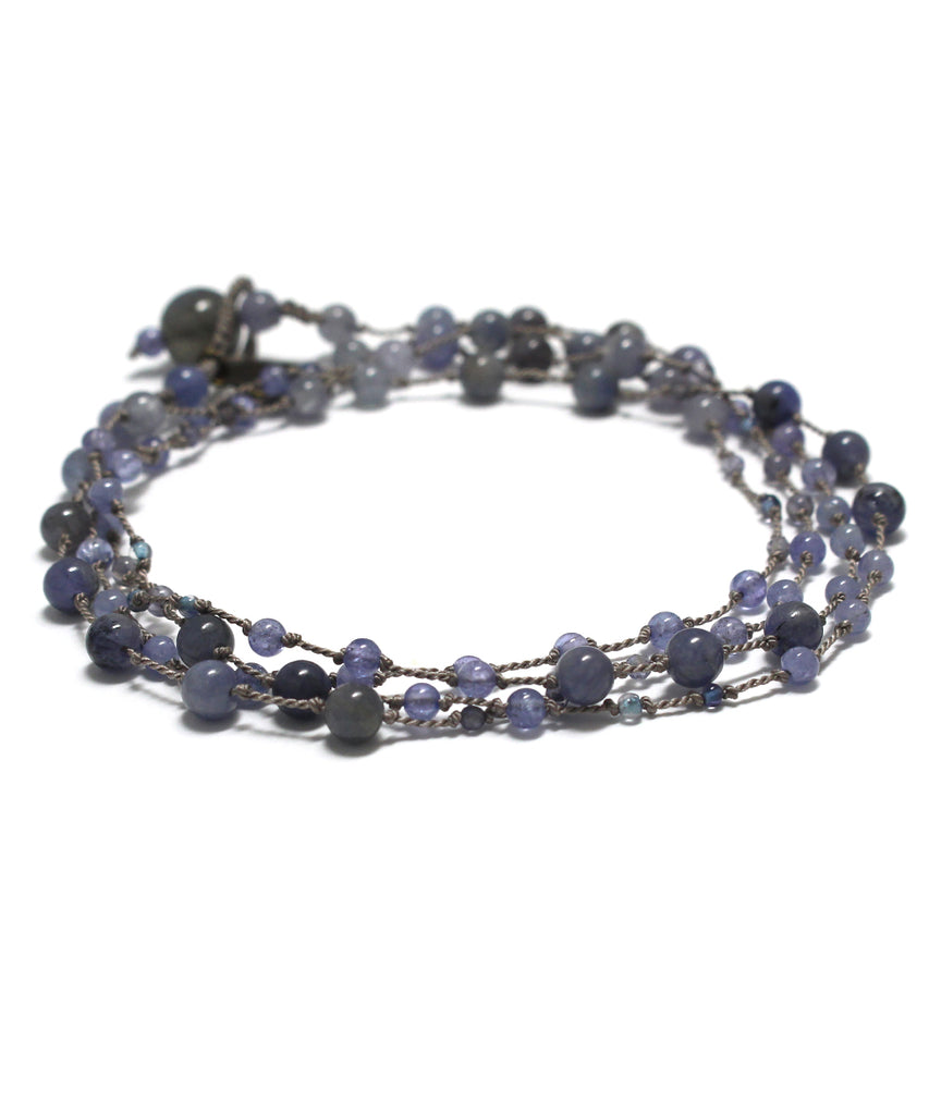 AIYANA long necklace / tanzanite