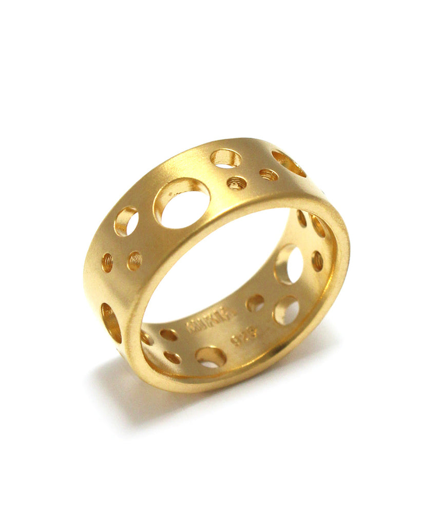 akari ring / k18 plated silver925