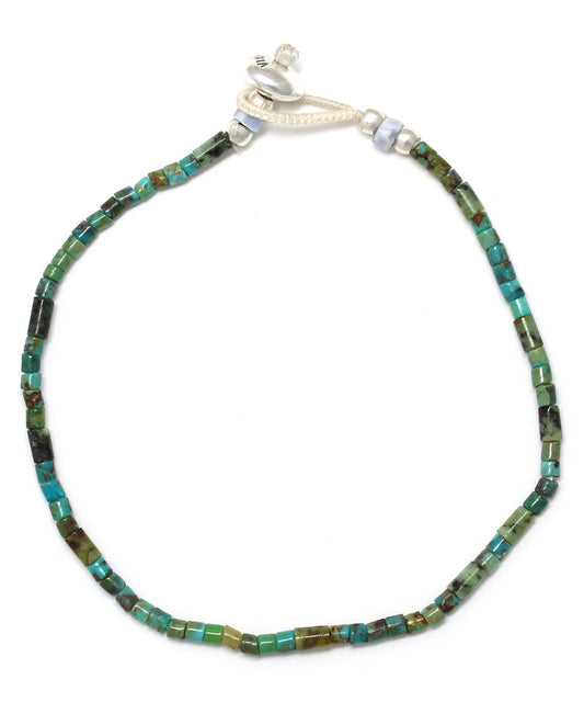 tube stone bracelet / turquoise