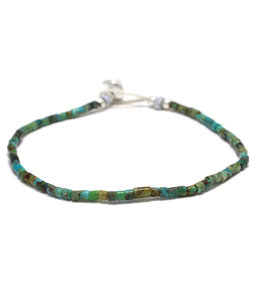 tube stone bracelet / turquoise