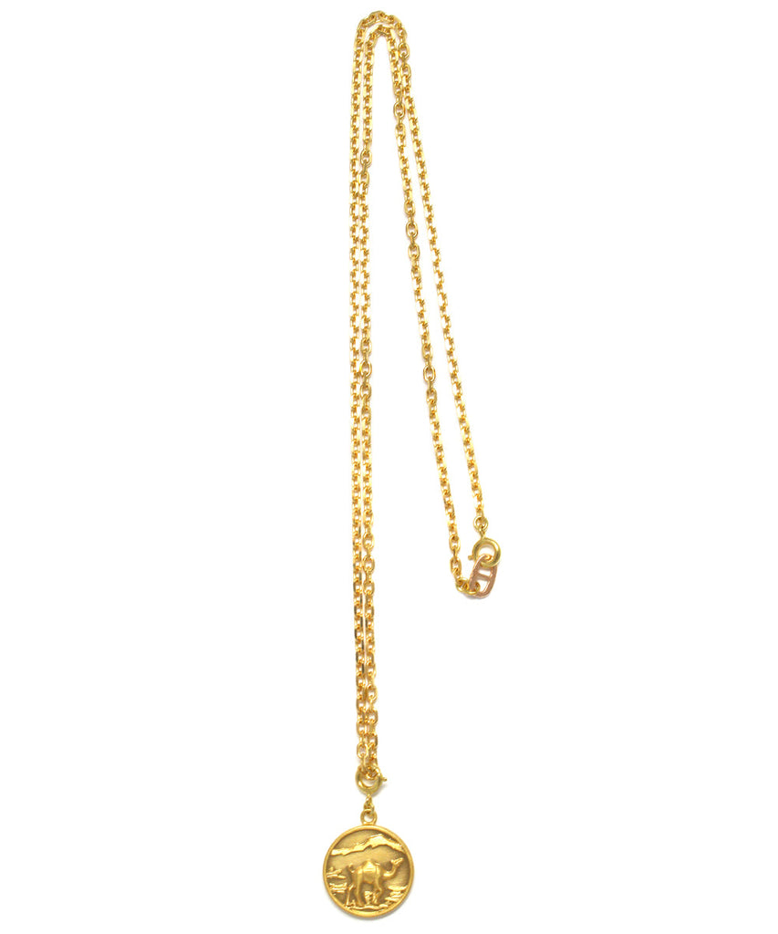 camel necklace / gold