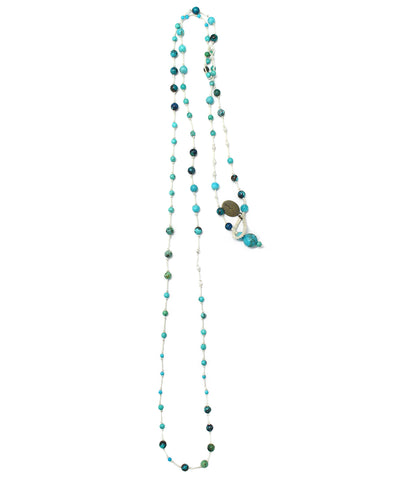 AIYANA long necklace / turquoise