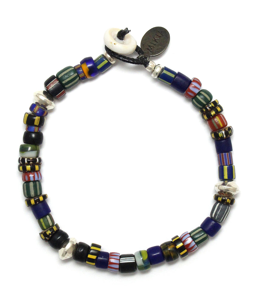 trade beads bracelet / black