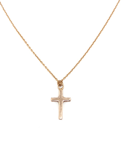k10 gold cross necklace