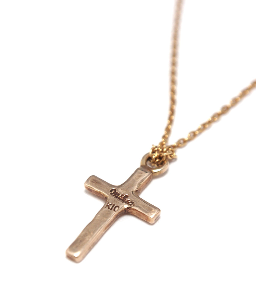 k10 gold cross necklace
