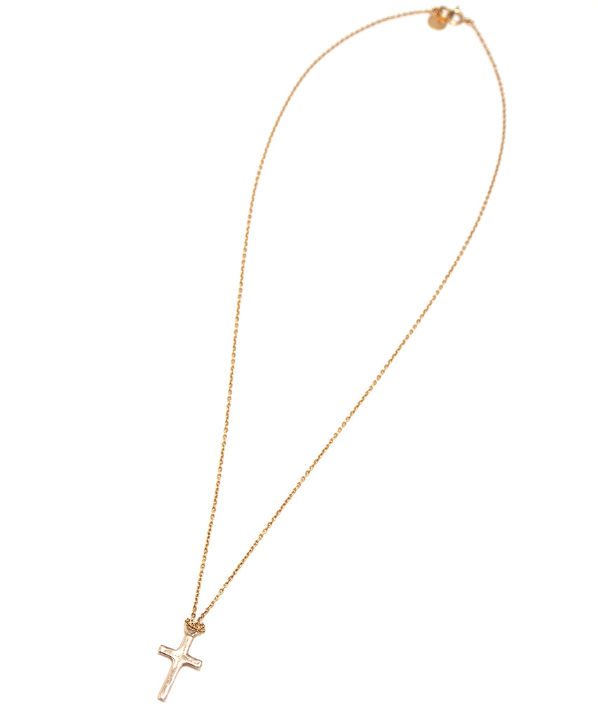 k10 gold cross necklace