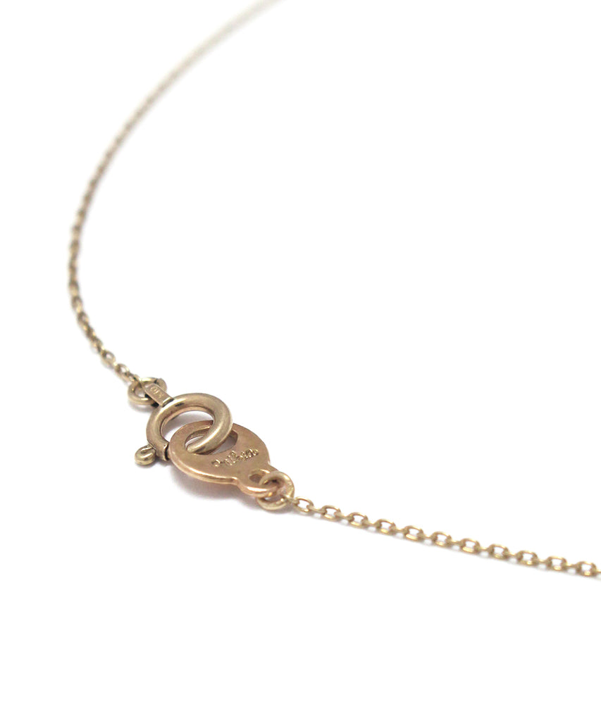 k10 gold / blue diamond necklace
