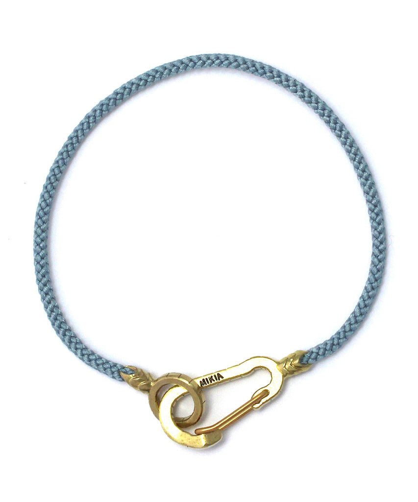 MIKIA snake karabiner bracelet brass / blue coral