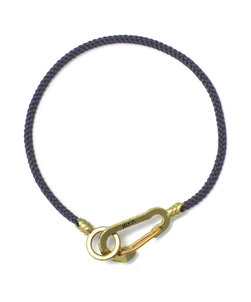 MIKIA snake karabiner bracelet brass / sapphire