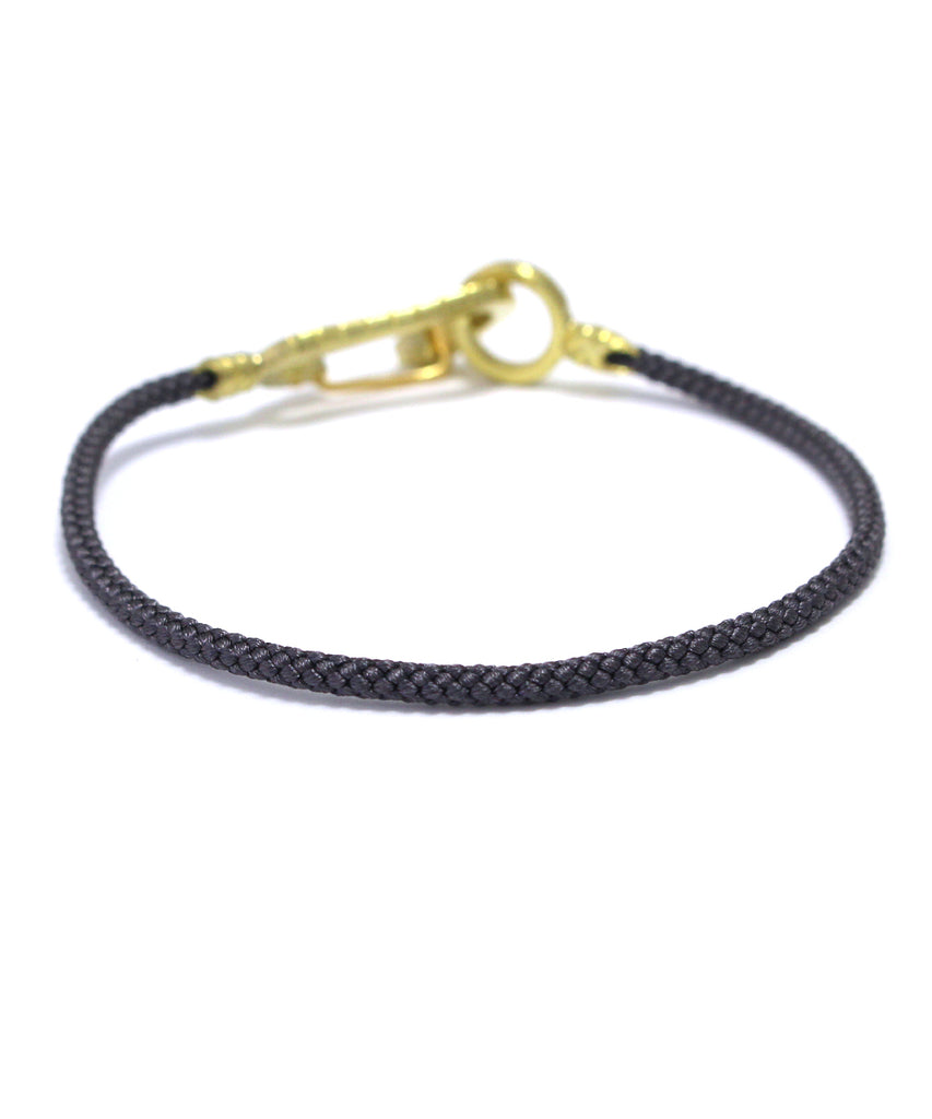 MIKIA snake karabiner bracelet brass / sapphire