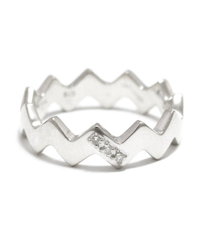 snake diamond ring silver 925
