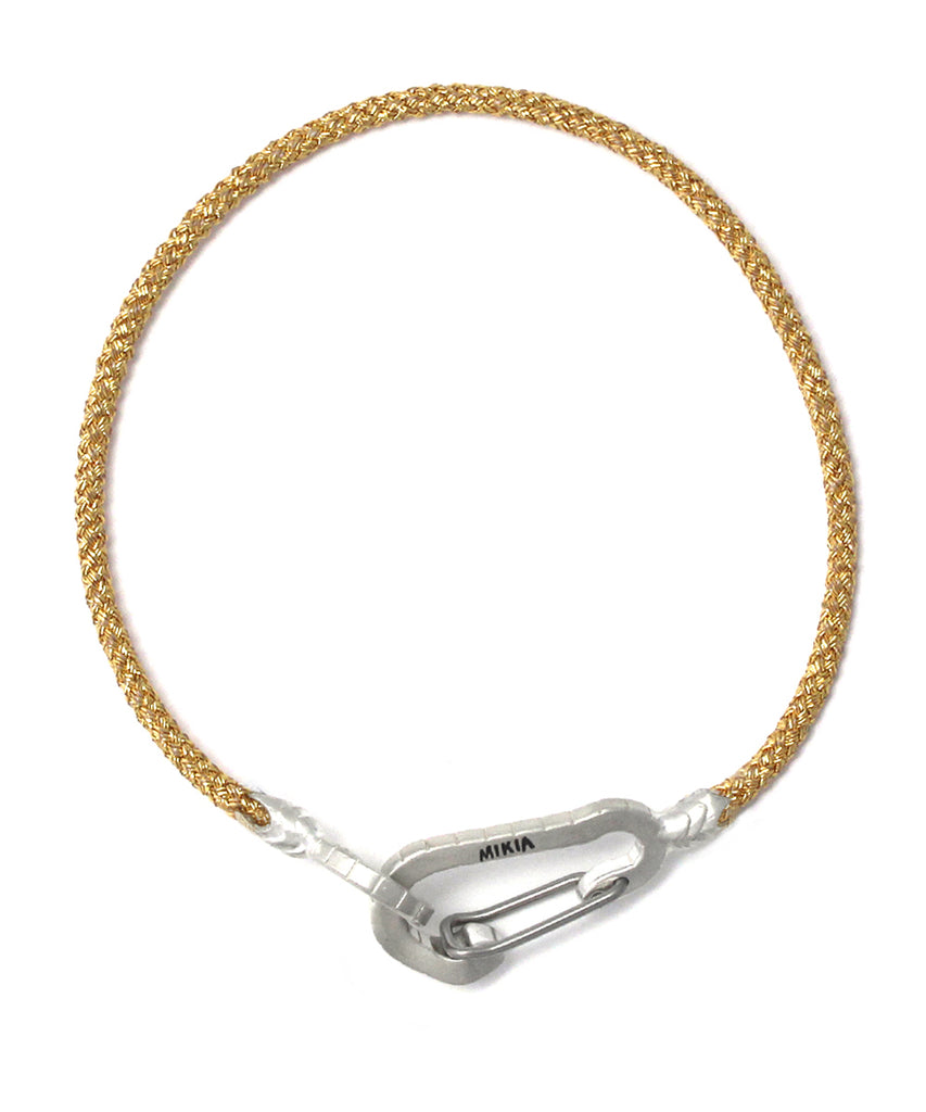 mikia snake karabiner bracelet silver / gold